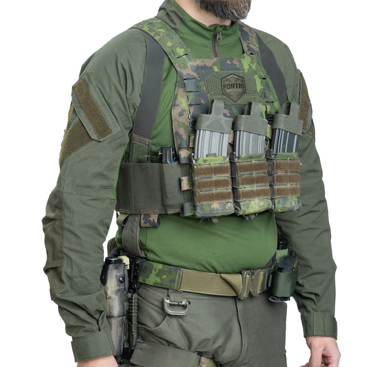 1/4 ZipperJungle camouflage Combat Shirt