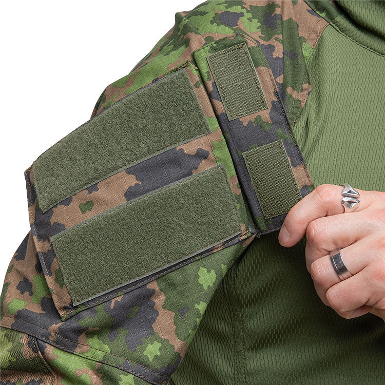 1/4 ZipperJungle camouflage Combat Shirt