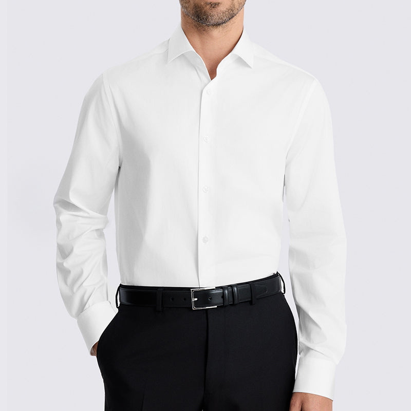 Men's Comfortable Navy Blue Business Shirt