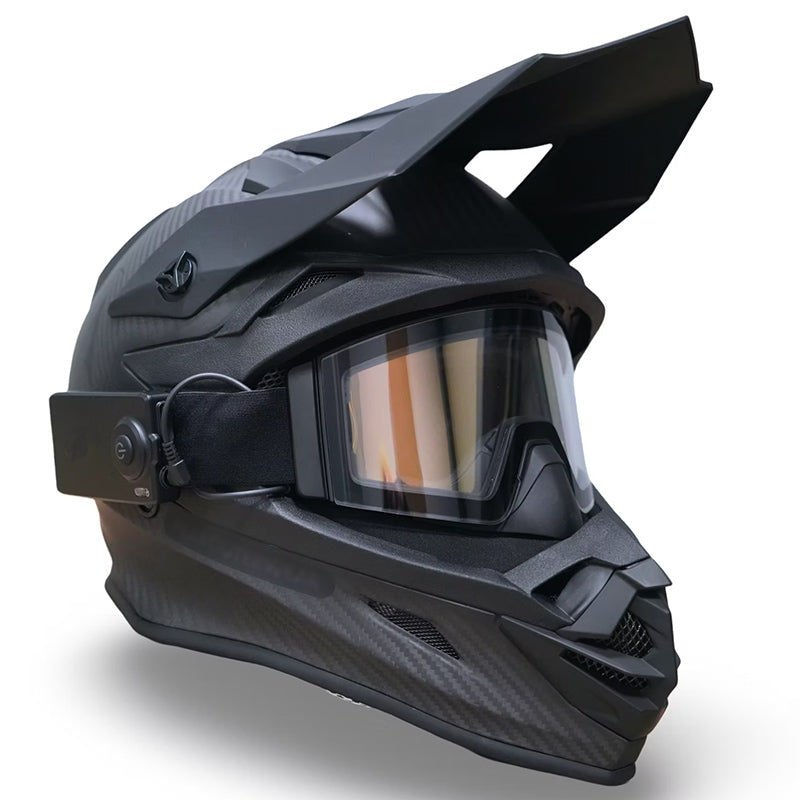 V328 ECE.22 06 Carbon Fiber Snowmobile Helmet