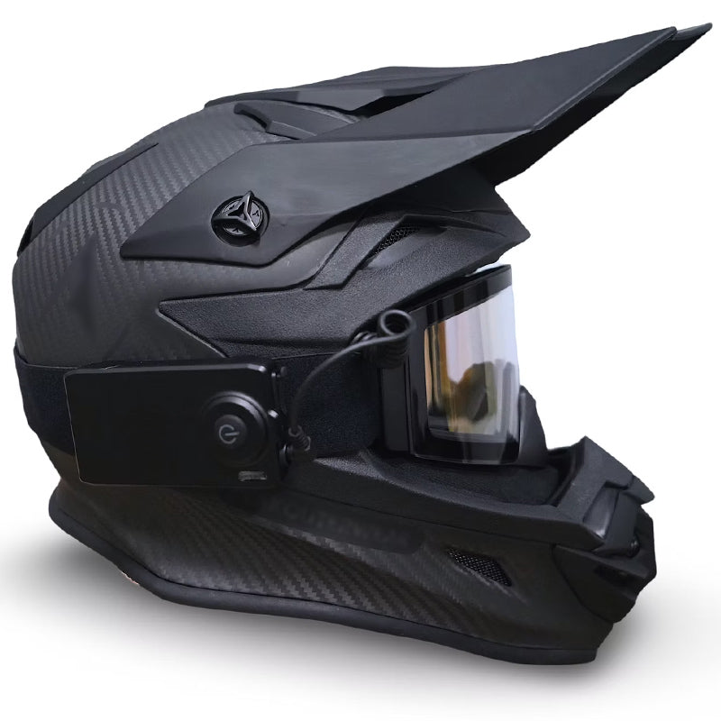 V328 ECE.22 06 Carbon Fiber Snowmobile Helmet