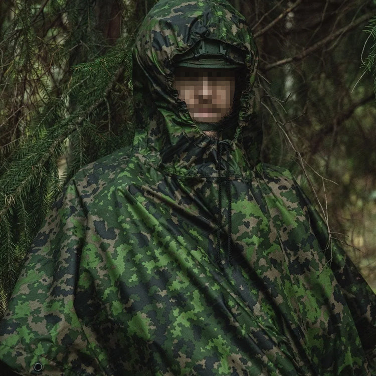 Outdoor Jungle Camouflage Rain Poncho
