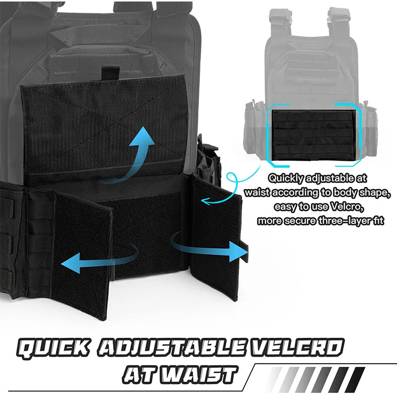 Body Tactical Vest Front Back Magnetic Carrier Adjustable Tactical Vest Guard