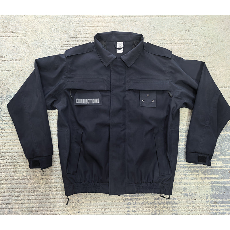 Durable navy blue breathable law enforcement jacket for summer