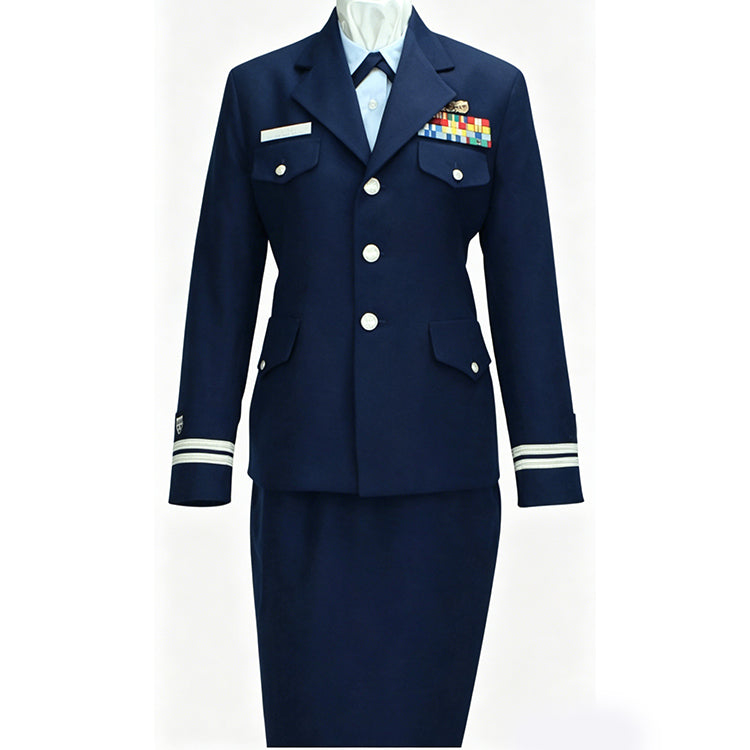 The uniform skirts of female soldiers and policewomen