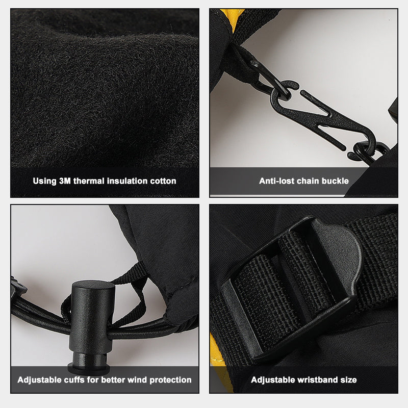 1017 Cowhide leather gloves, warm for winter skiing,suitable for Snow cycling and skiing