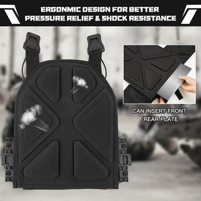 Body Tactical Vest Front Back Magnetic Carrier Adjustable Tactical Vest Guard