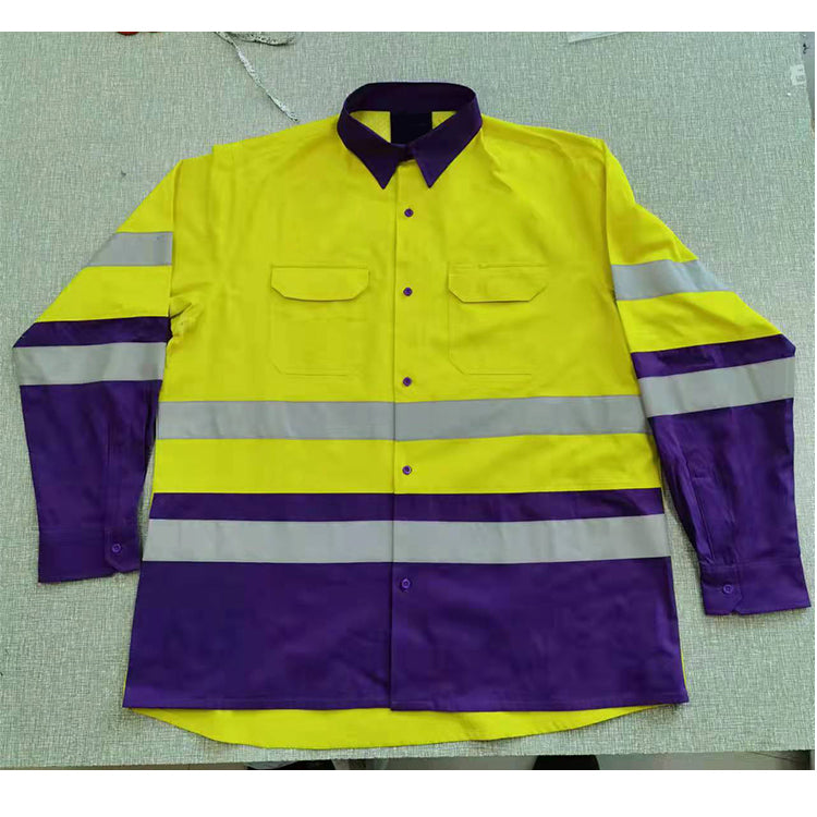 Hi-vis 3 Way Cool-breeze Work Shirt to AS/NZS 1906.4:2010 and AS/NZS 4602.1:2011 certifications