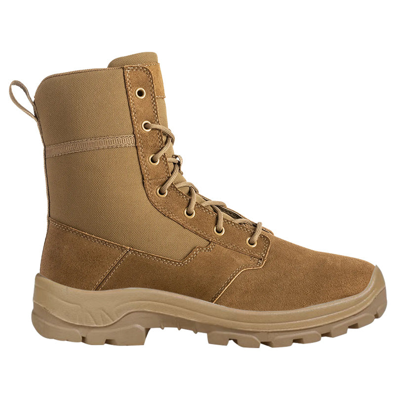 Men's Sand-colored Suede Military Boots