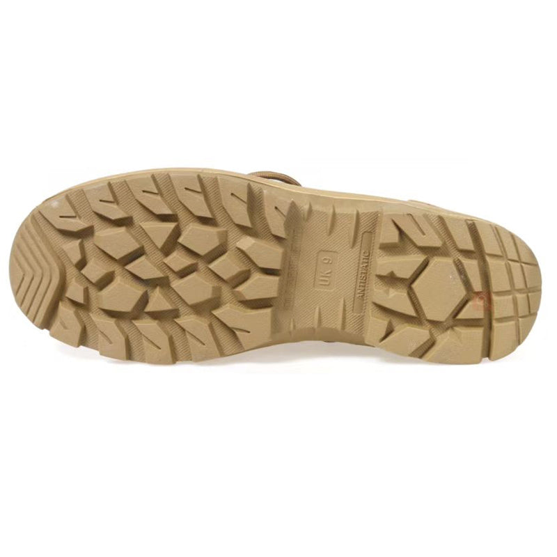 Men's Sand-colored Suede Military Boots