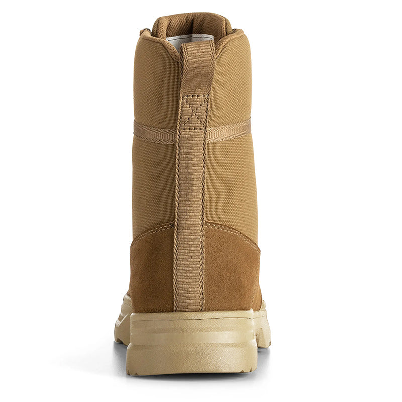 Men's Sand-colored Suede Military Boots