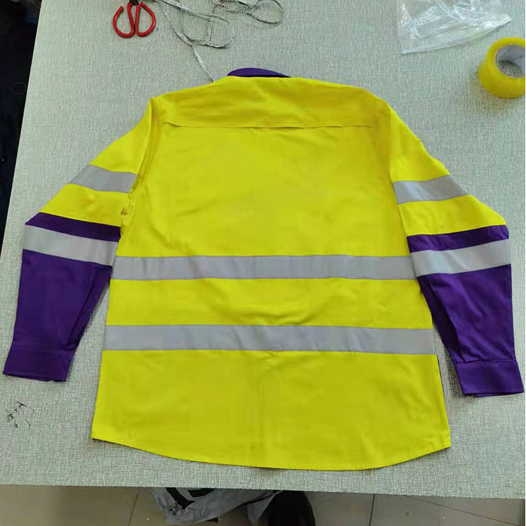 Hi-vis 3 Way Cool-breeze Work Shirt to AS/NZS 1906.4:2010 and AS/NZS 4602.1:2011 certifications