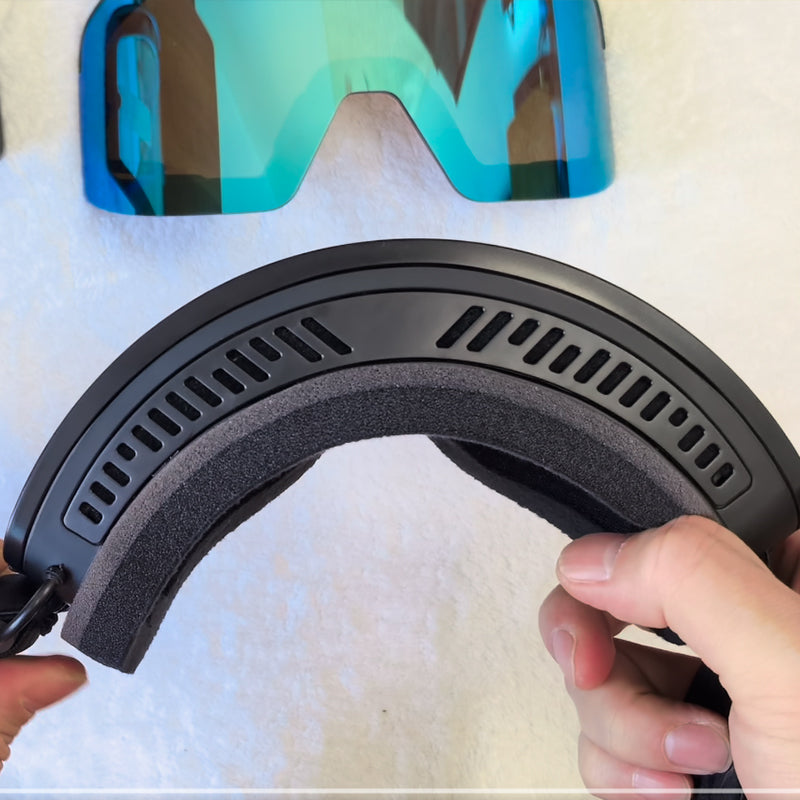 TG028D Magnetic detachable Heated Goggle for Winter snowmobile riding