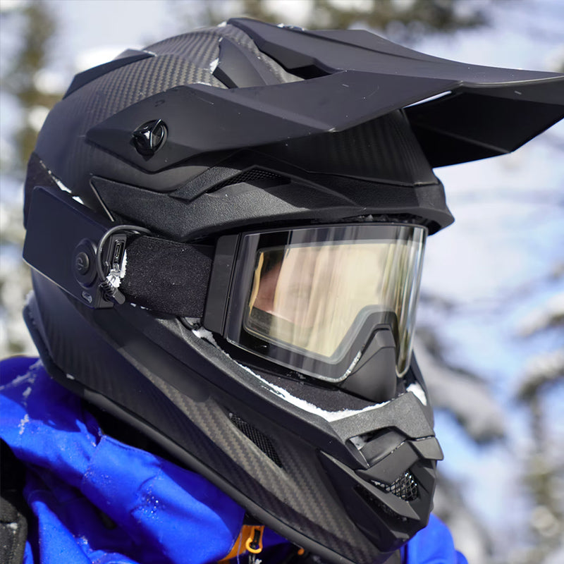 V328 ECE.22 06 Carbon Fiber Snowmobile Helmet