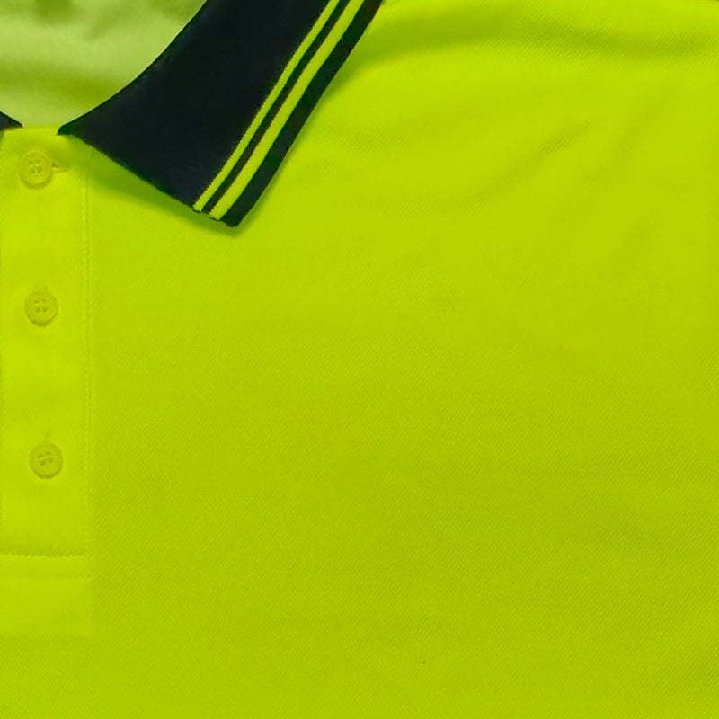 AS/NZS 4602.1: 2011 Class D Hi-Vis Safety Quick Dry Printing Unisex Micro-mesh UPF Rating 50+ Safety Polo Shirt for Adults