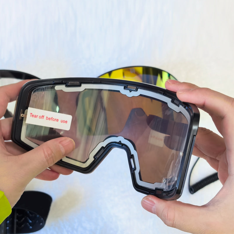 TG028D Magnetic detachable Heated Goggle for Winter snowmobile riding