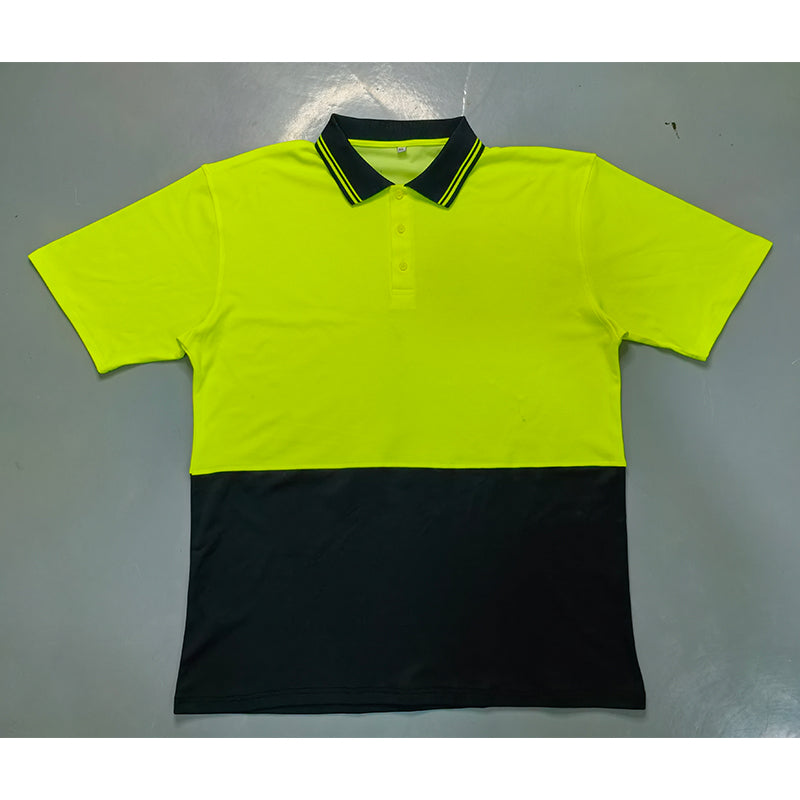 AS/NZS 4602.1: 2011 Class D Hi-Vis Safety Quick Dry Printing Unisex Micro-mesh UPF Rating 50+ Safety Polo Shirt for Adults