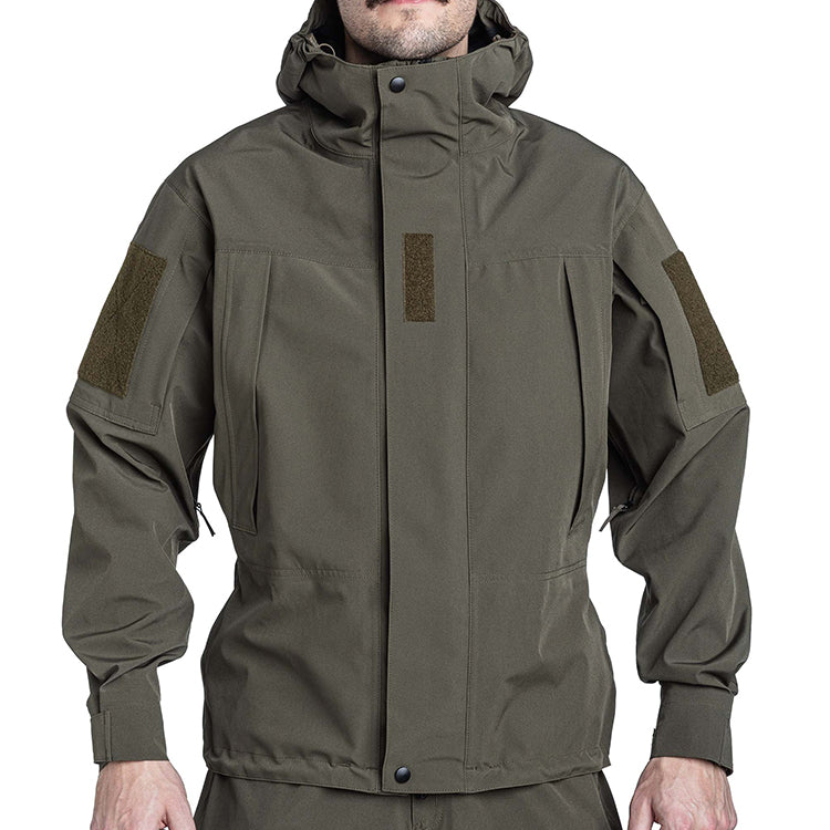 Multi-functional tactical hardshell jacket