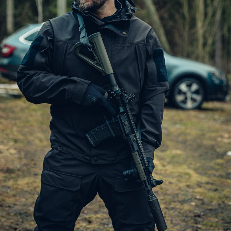 Multi-functional tactical hardshell jacket