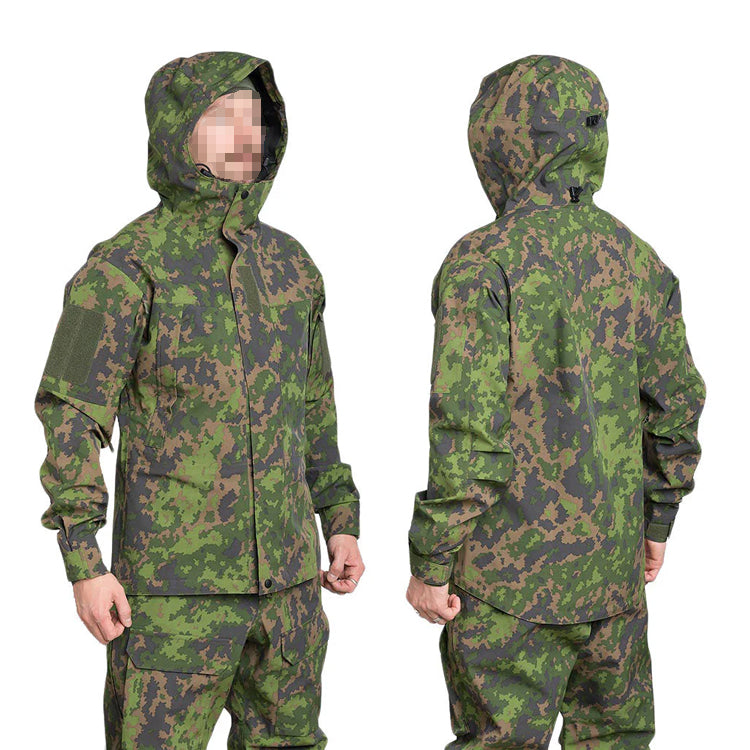 Multi-functional tactical hardshell jacket